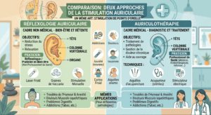 Auriculothérapie VS Réflexologie auriculaire